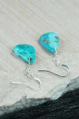 Navajo Turquoise & Sterling Silver Earrings - Native American