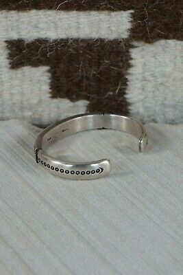 Navajo Sterling Silver Bracelet - Calvin Martinez - High Lonesome Trading