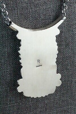 Navajo Turquoise & Sterling Silver Necklace - Raymond Delgarito