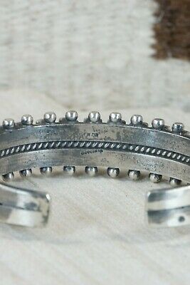 Navajo Turquoise & Sterling Silver Bracelet - R Betsoi