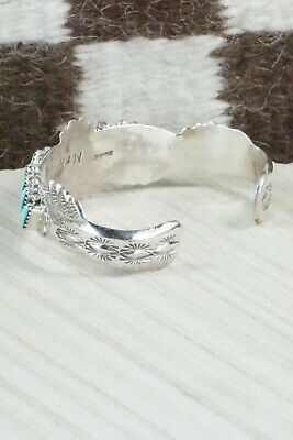 Coral, Turquoise & Sterling Silver Bracelet - Murray Hannaweeka