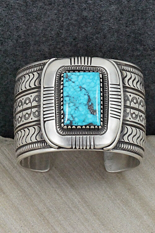 Turquoise and Sterling Silver Bracelet - Calvin Martinez