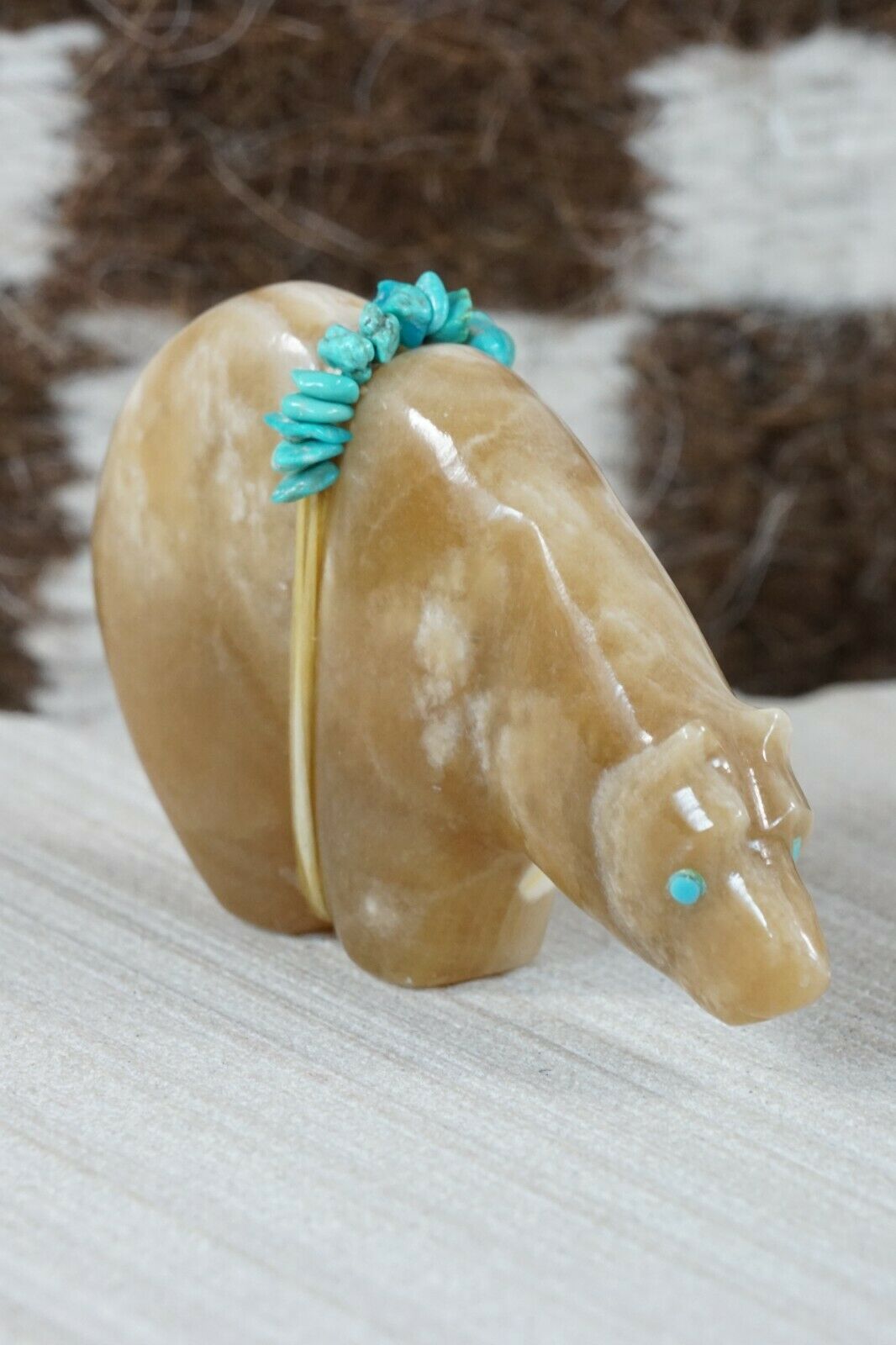 Bear Zuni Fetish Carving - Paulette Quam - High Lonesome Trading