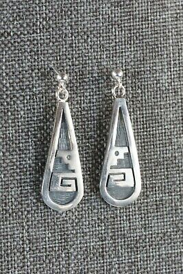 Hopi Sterling Silver Earrings - Trinida Lucas - High Lonesome Trading