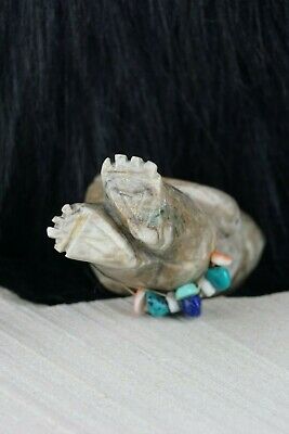 Bear Zuni Fetish Carving - Narren Bowannie - High Lonesome Trading