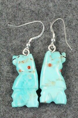 Turquoise & Sterling Silver Earrings - Claudia Peina