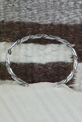 Navajo Sterling Silver Bracelet - Elaine Tahe