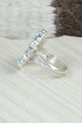 Turquoise & Sterling Silver Ring - Alicia Wilson - Size 9