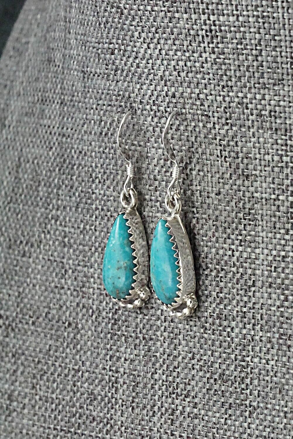 Turquoise & Sterling Silver Earrings - Emery Spencer