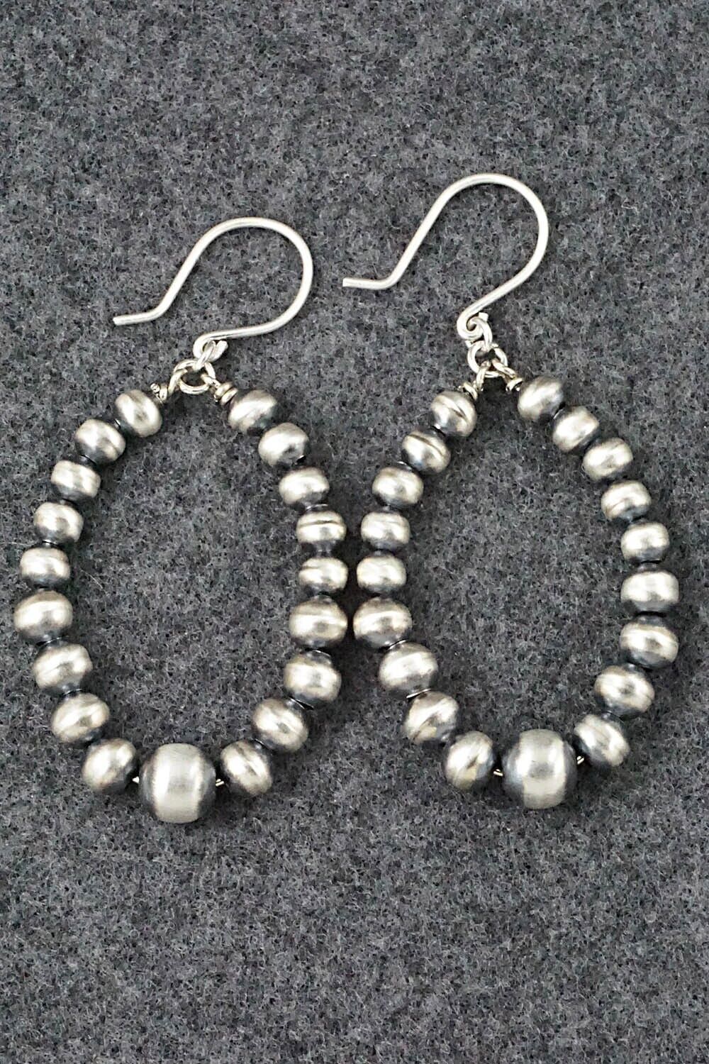 Sterling Silver Navajo Pearl Earrings - Amanda Perry