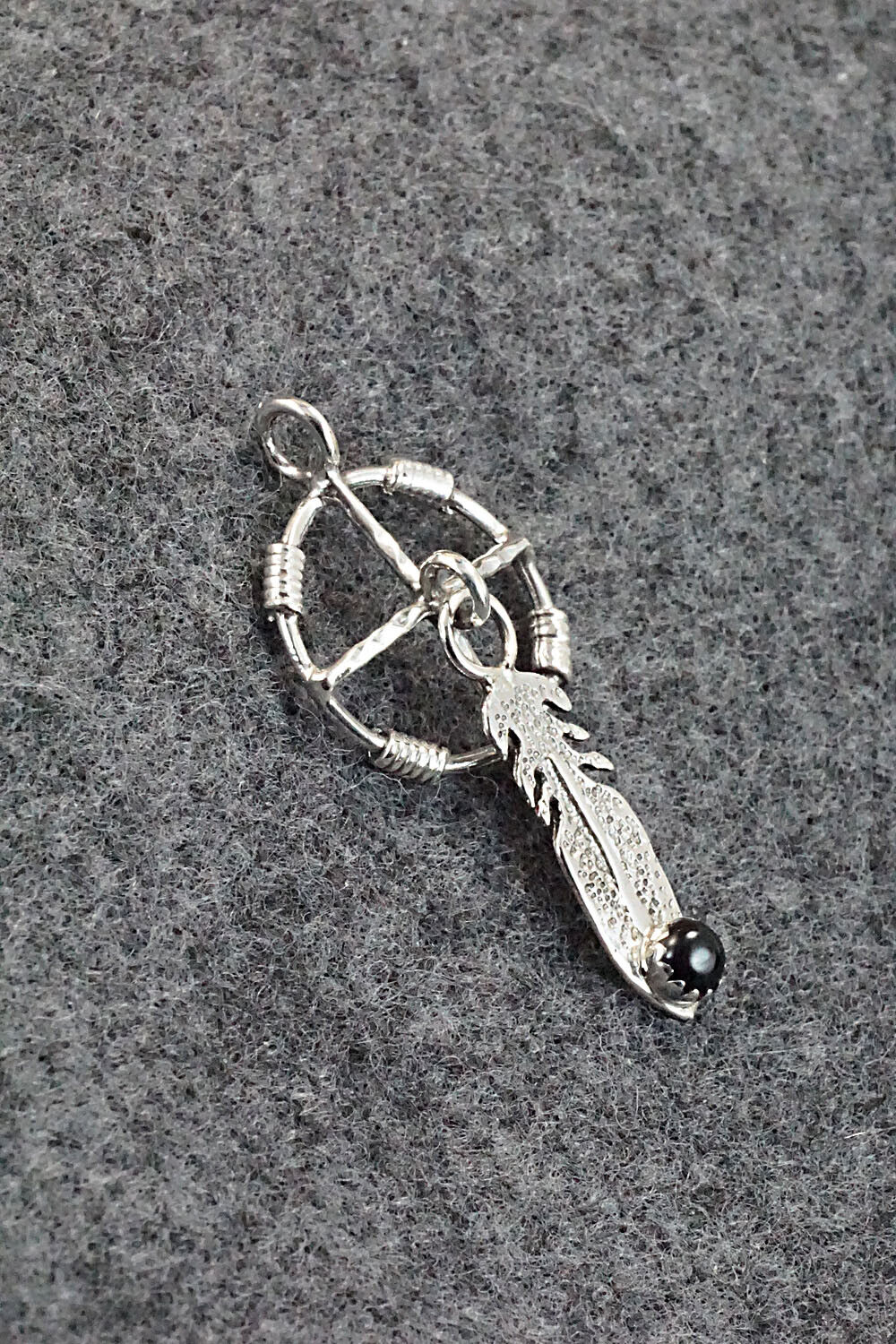 Onyx and Sterling Silver Pendant - Sharon McCarthy
