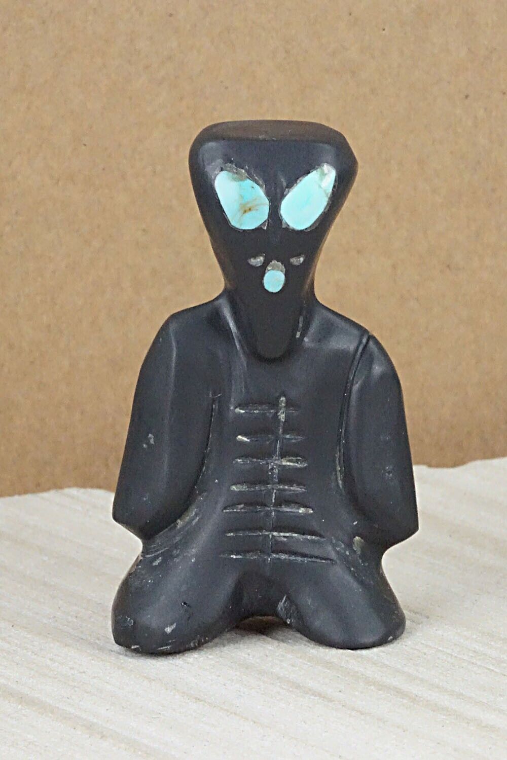 Alien Zuni Fetish Carving - Louise Ponchuella