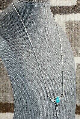 Navajo Turquoise and Sterling Silver Necklace - Roger Pino