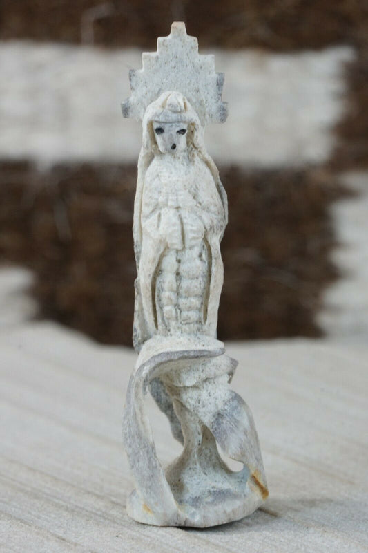 Corn Maiden Zuni Fetish Carving - Lewis Malie Jr - High Lonesome Trading