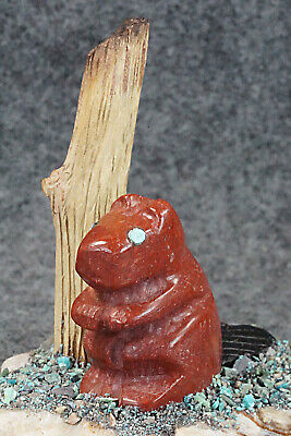 Beaver Zuni Fetish Carving - Justin Natewa