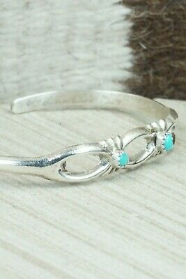 Turquoise & Sterling Silver Bracelet - Navajo