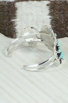Turquoise & Sterling Silver Bracelet - Delbert Booqua - High Lonesome Trading