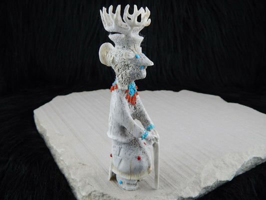 Dancer Zuni Fetish Carving - Marlon Lowsayatee - High Lonesome Trading