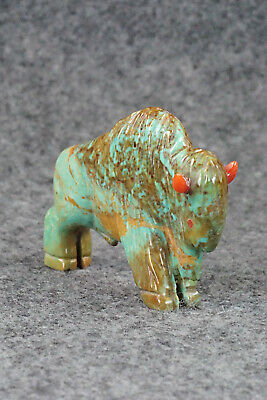 Buffalo Zuni Fetish Carving - Andres Quandelacy