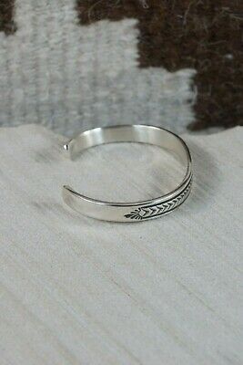 Navajo Sterling Silver Bracelet - Bruce Morgan - High Lonesome Trading