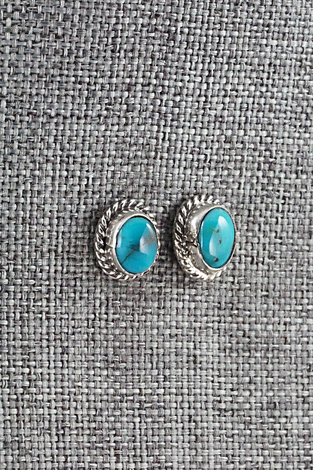 Turquoise & Sterling Silver Earrings - Jan Mariano