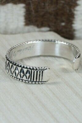 Navajo Sterling Silver Bracelet - Jonathan Nez