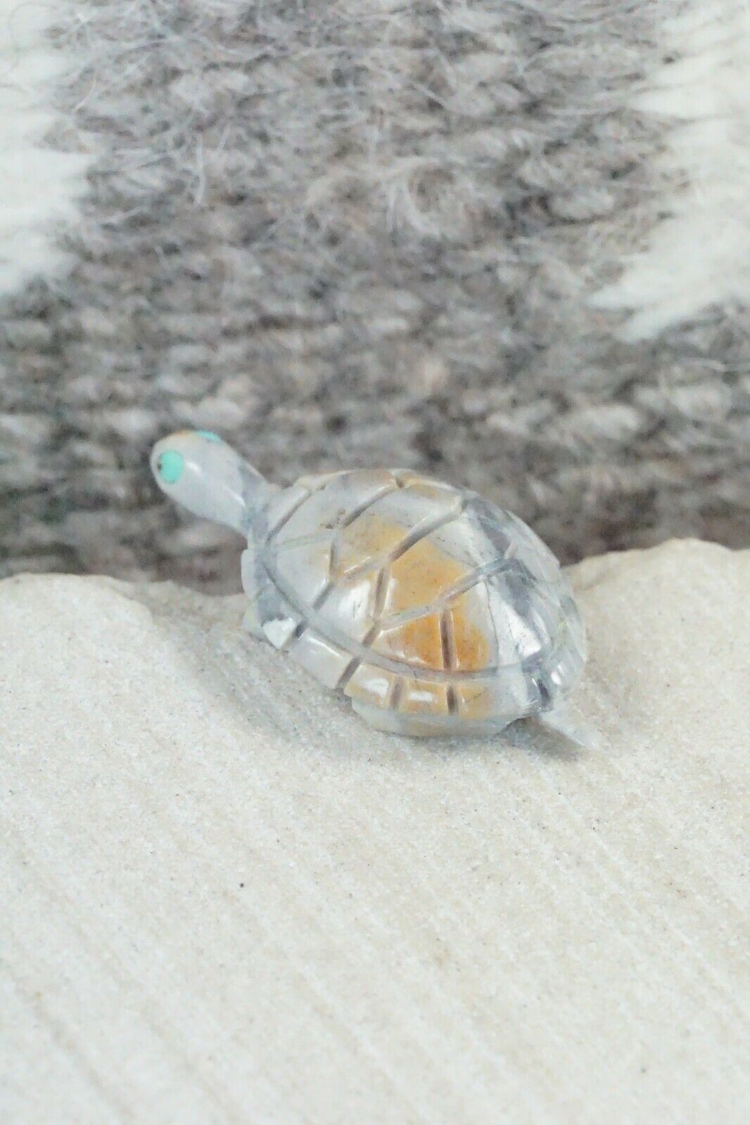 Turtle Zuni Fetish Carving - Jonas Hustito