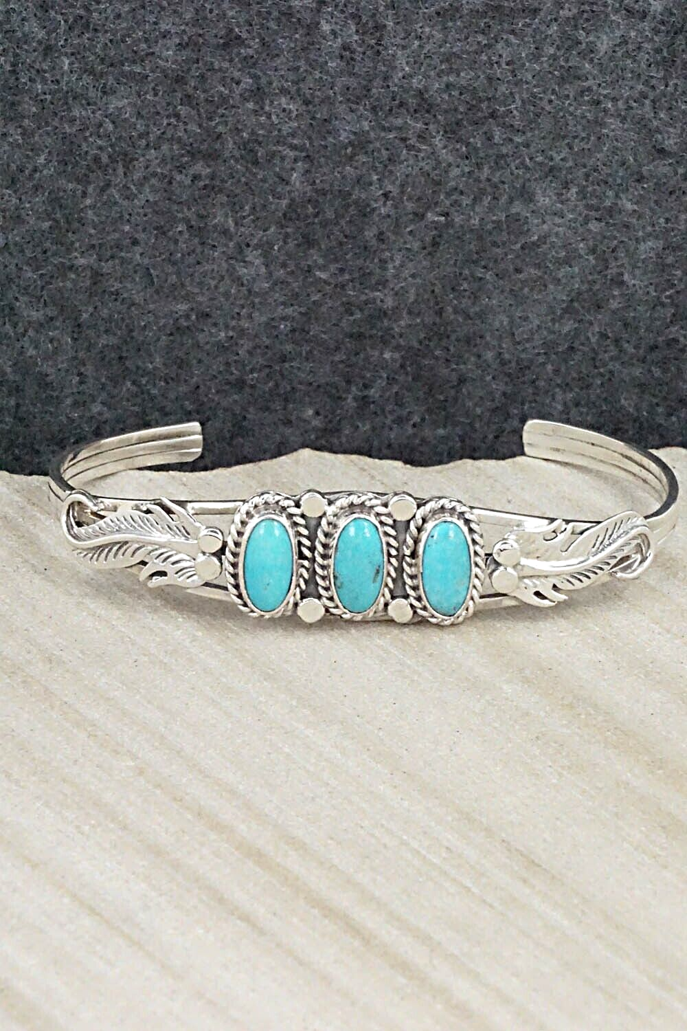 Turquoise & Sterling Silver Bracelet - Andrew Vandever