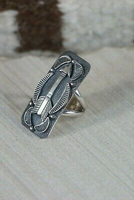 Navajo Sterling Silver Arrow Ring - Native American - Size 4.5 - High Lonesome Trading