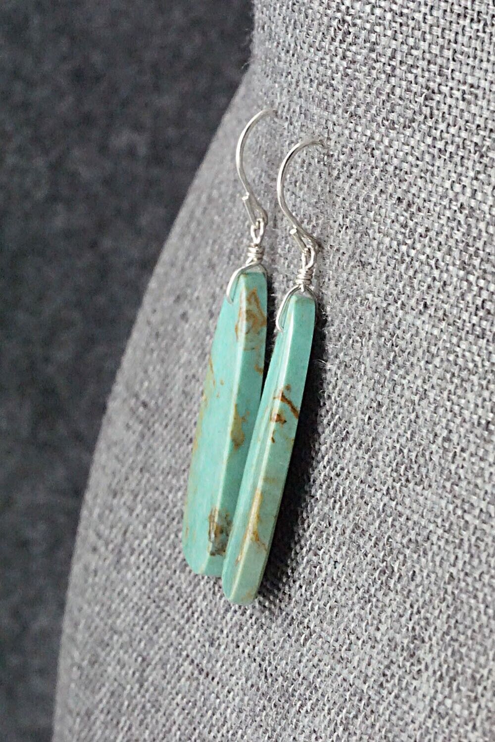 Turquoise & Sterling Silver Earrings - Sharon Abeyta