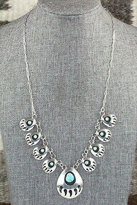 Turquoise & Sterling Silver Necklace - Leta Parker