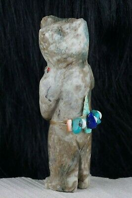 Bear Zuni Fetish Carving - Narren Bowannie - High Lonesome Trading
