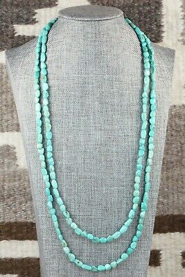 Turquoise and Sterling Silver Necklace - Navajo