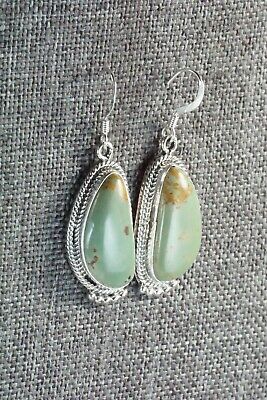 Turquoise & Sterling Silver Earrings - Lee Shorty