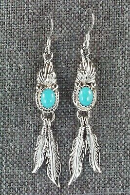 Turquoise & Sterling Silver Earrings - Judy Largo