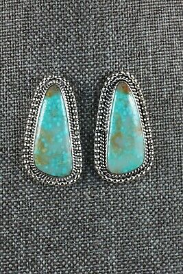 Navajo Turquoise and Sterling Silver Earrings - Annissa Martinez