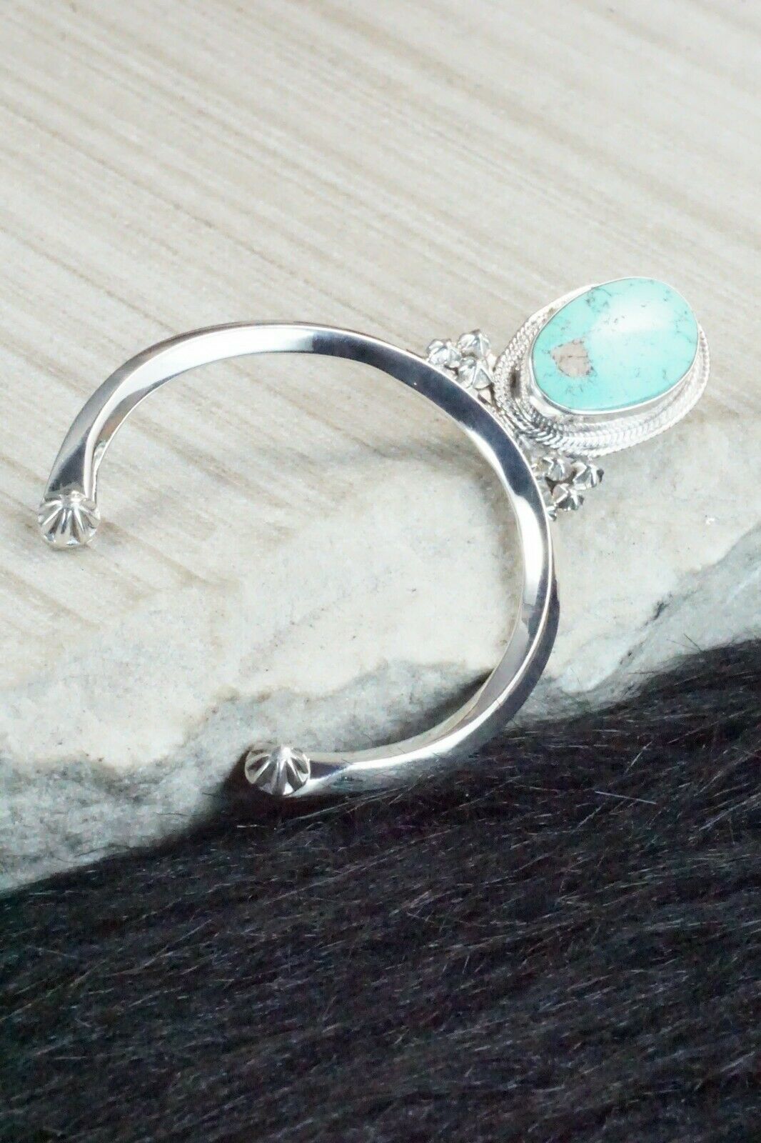 Turquoise & Sterling Silver Naja - Clarence Long
