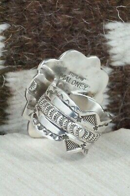 Turquoise and Sterling Silver Ring - Leonard Maloney - Size 10.5