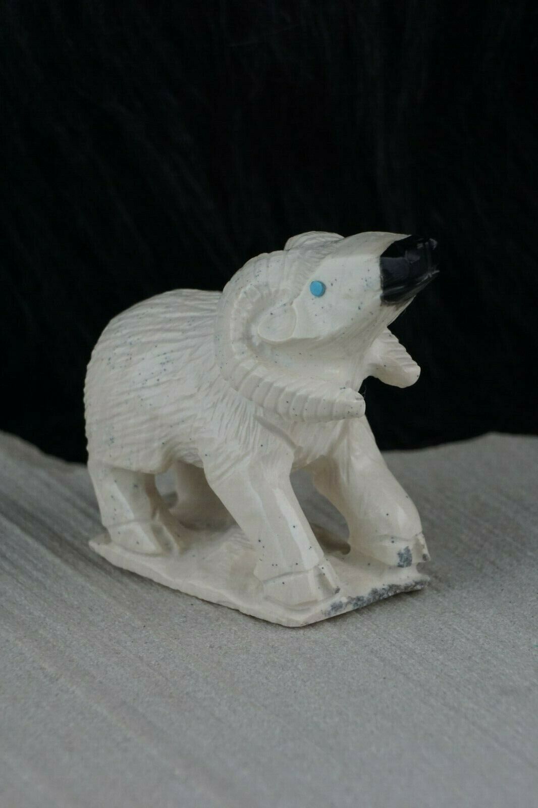 Ram Zuni Fetish Carving - Derrick Kaamasee - High Lonesome Trading