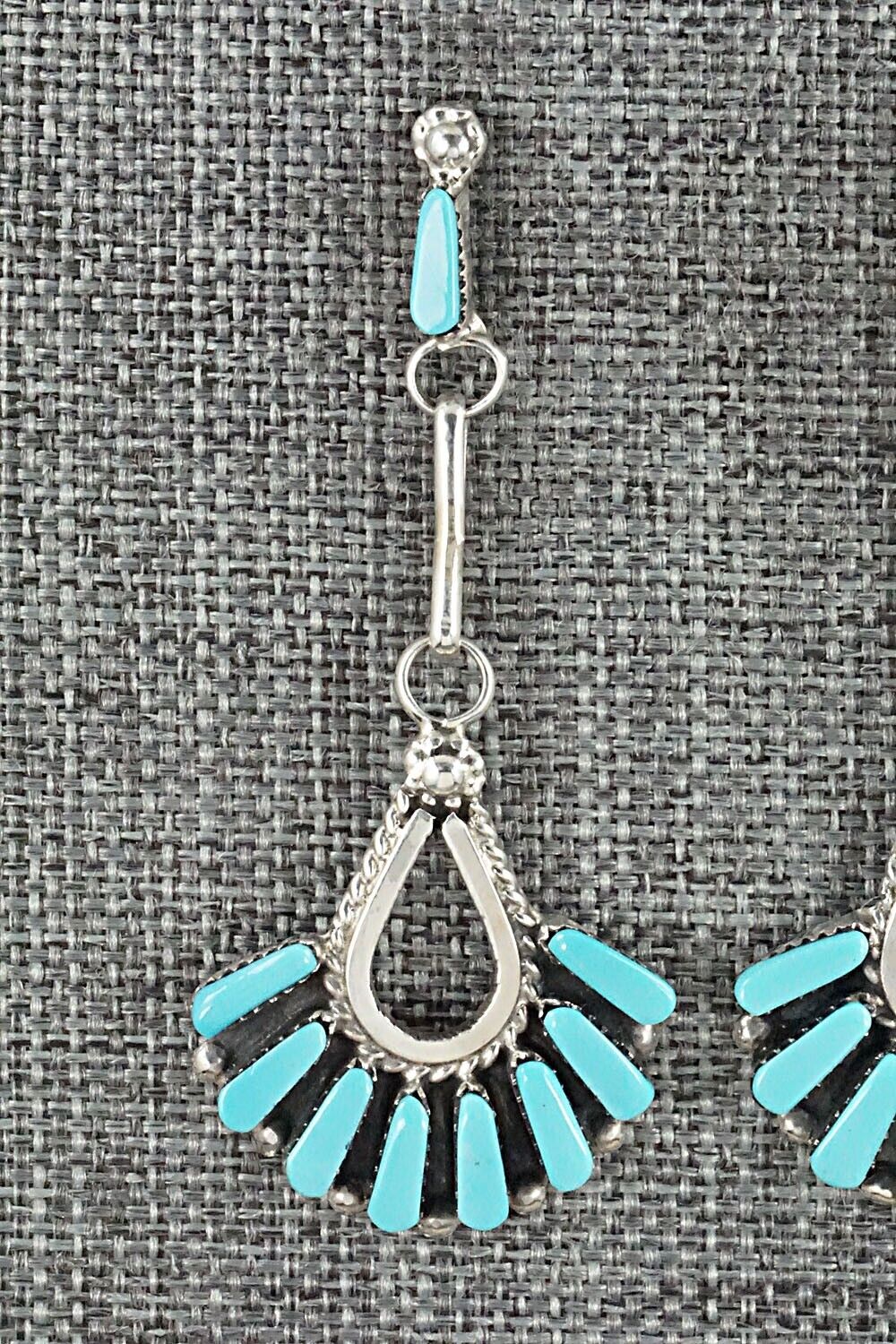 Turquoise & Sterling Silver Earrings - Carlene Hattie
