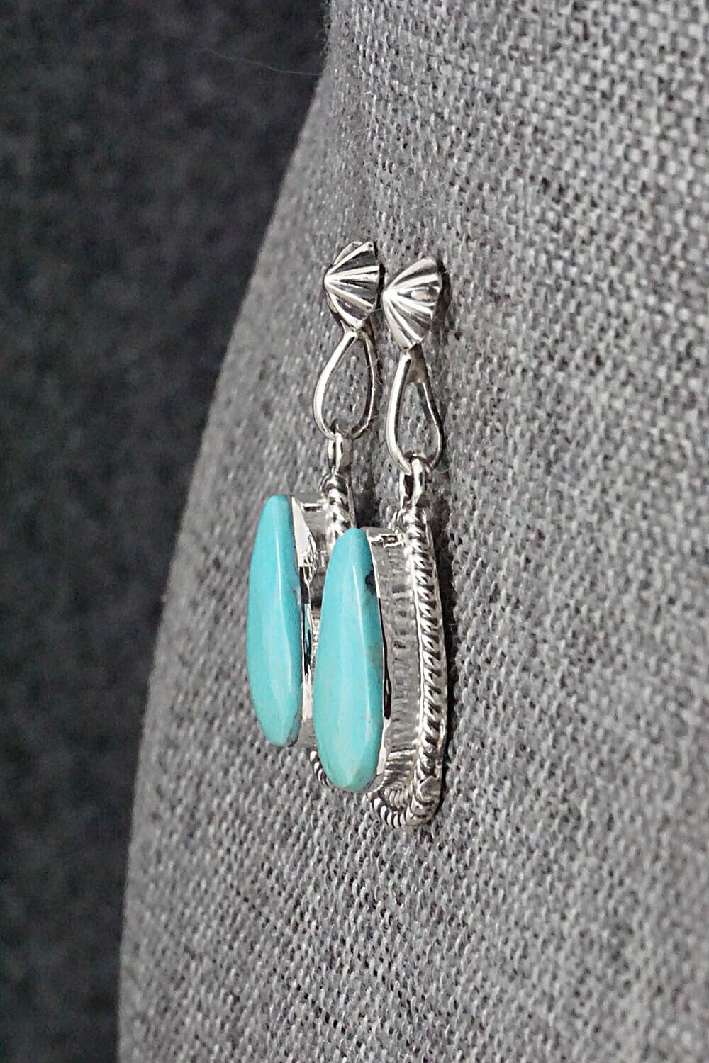 Turquoise and Sterling Silver Earrings - Sharon McCarthy