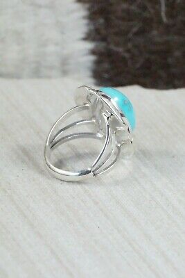 Turquoise & Sterling Silver Ring - Samuel Yellowhair - Size 5.75