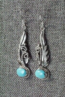 Navajo Turquoise & Sterling Silver Earrings - Bobby Platero
