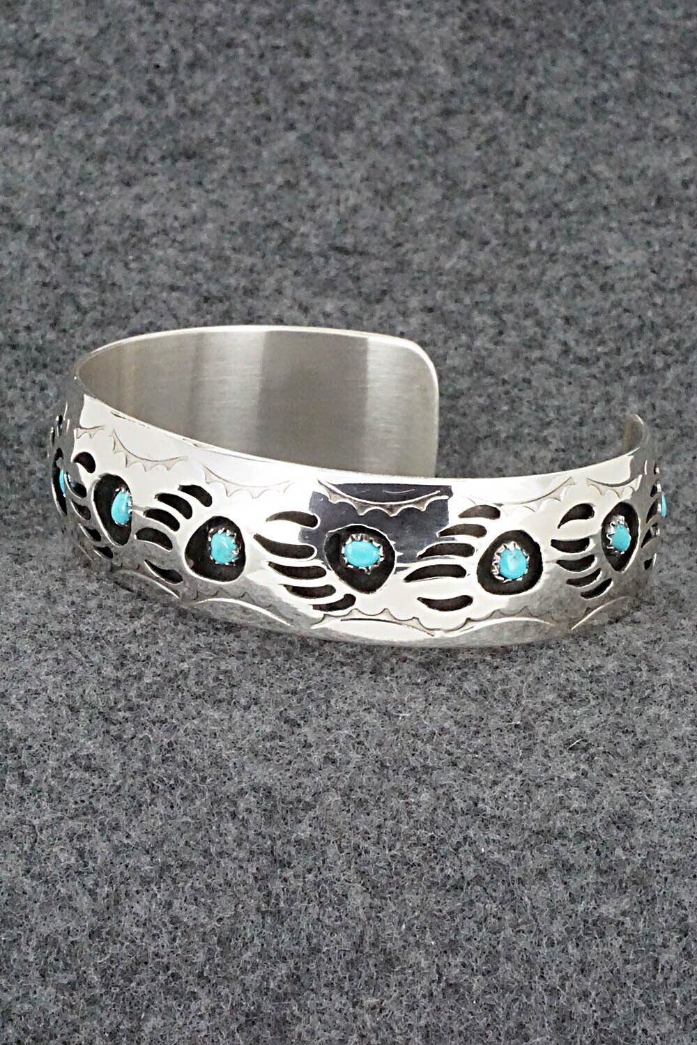 Turquoise & Sterling Silver Bracelet - Pearlene Spencer
