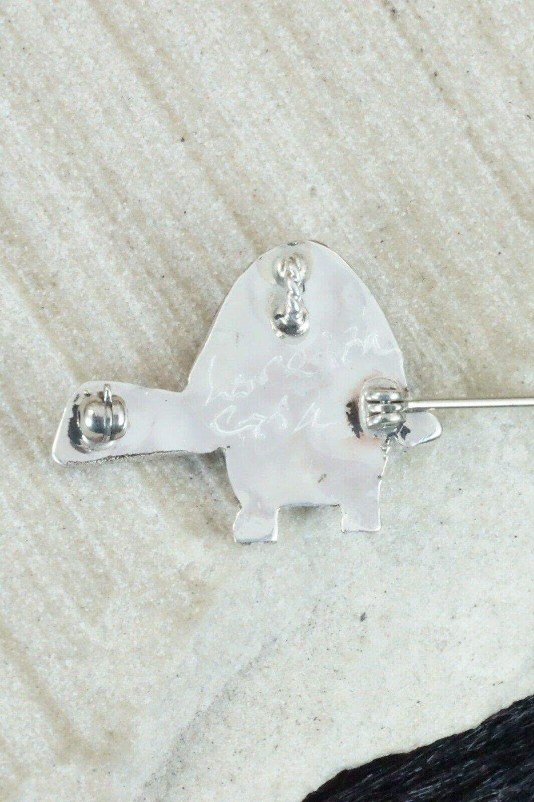 Multi Stone & Sterling Silver Pendant/ Pin - Loretta Gia