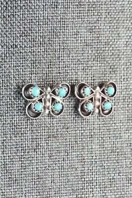 Turquoise & Sterling Silver Earrings - Gloria Lonasee