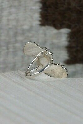 Navajo 4 Stone Turquoise and Sterling Silver Ring - Roberta Begay - 7 - High Lonesome Trading