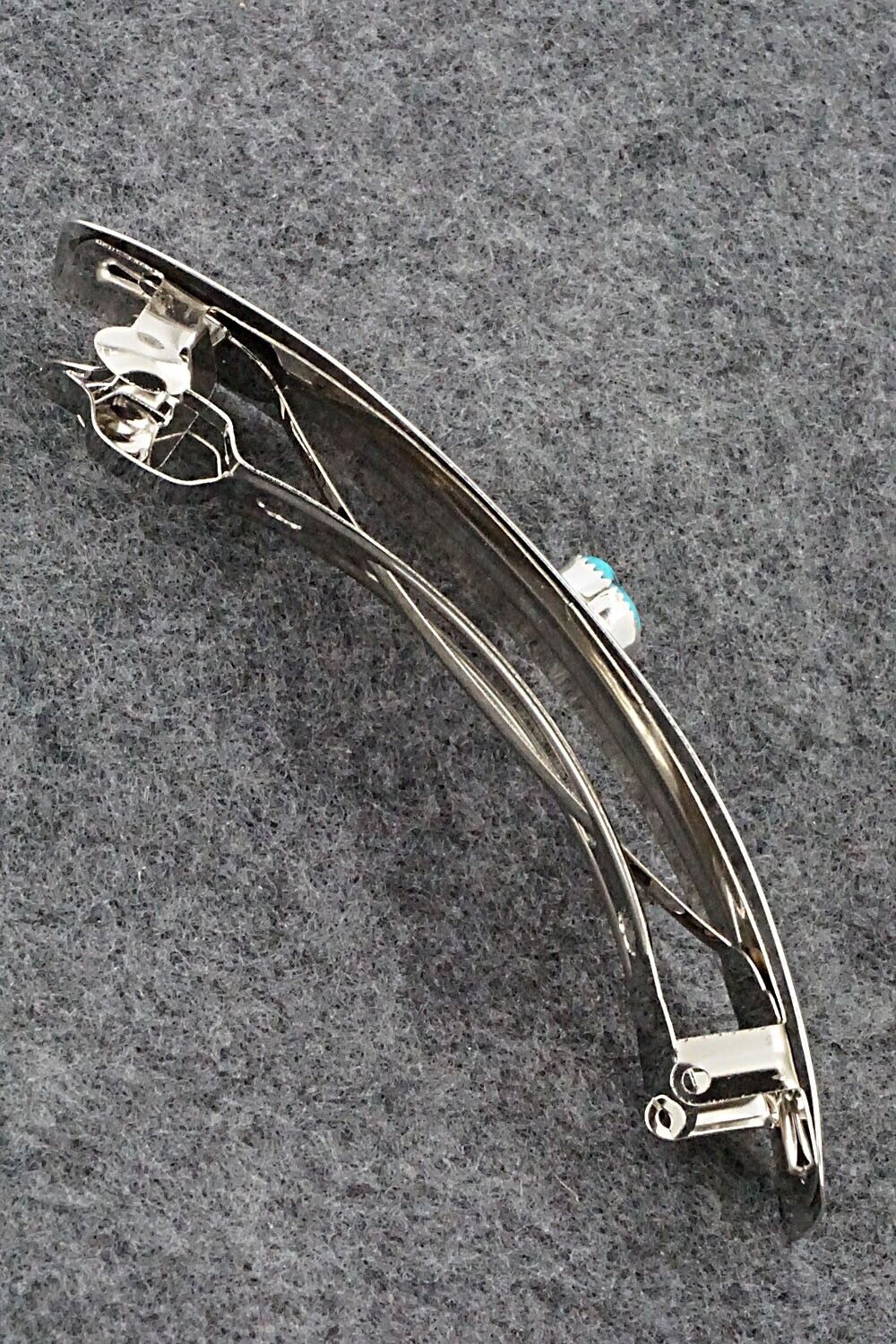 Turquoise & Sterling Silver Hair Barrette - Jolene Begay