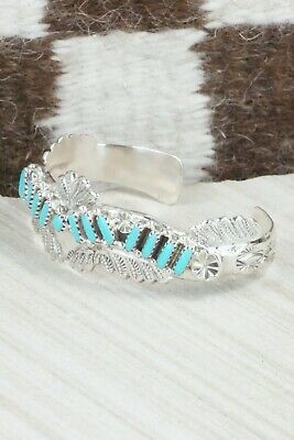 Turquoise & Sterling Silver Bracelet - Murray Hannaweeka