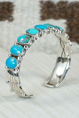 Navajo Turquoise & Sterling Silver Bracelet - Native American